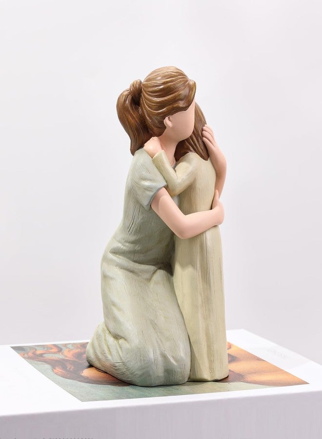 Hensonever Mother and Daughter Figurine Sculpture, Sculpted Hand-Painted Figure Love My Daughter Gift for Mother’s Day Anniversary Birthday - Image 5