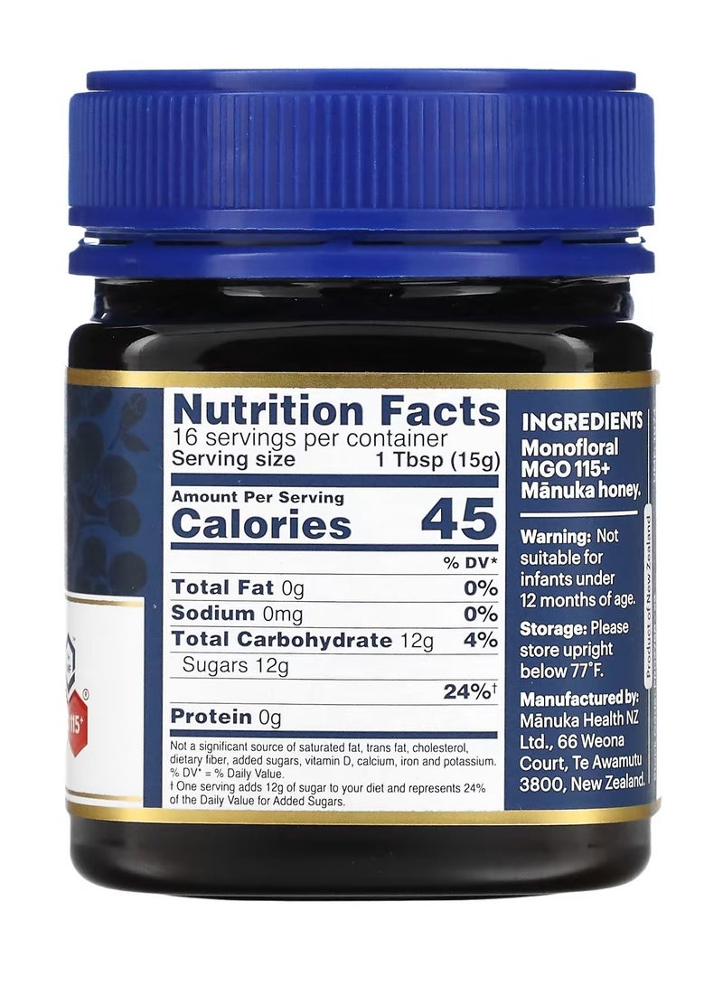 Manuka health Raw Umf 6+ Mgo 115+ 8.8 Oz 250 G - Image 2