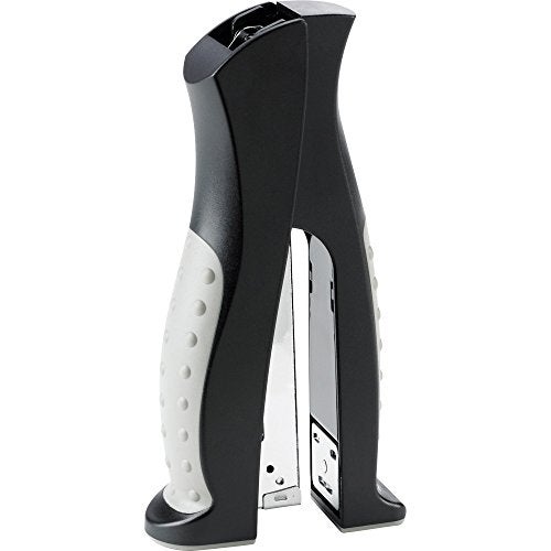 Business Source Vertical Desktop Stapler FullStrip 20 Sheet Capacity Black