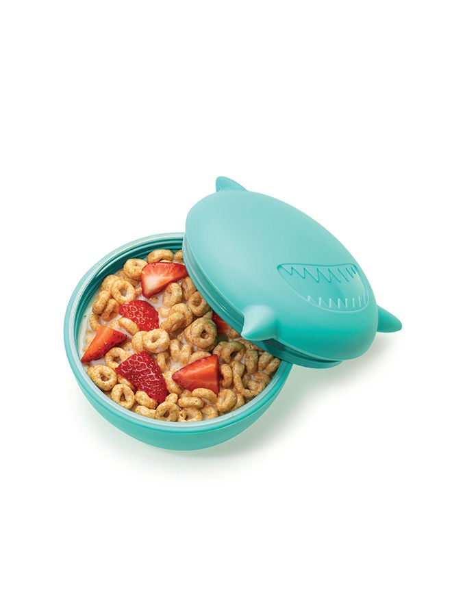 melii Silicone Shark Bowl With Lid 350 Ml - Image 4