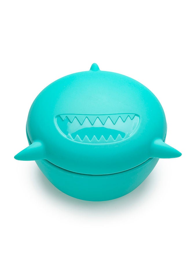 melii Silicone Shark Bowl With Lid 350 Ml - Image 2