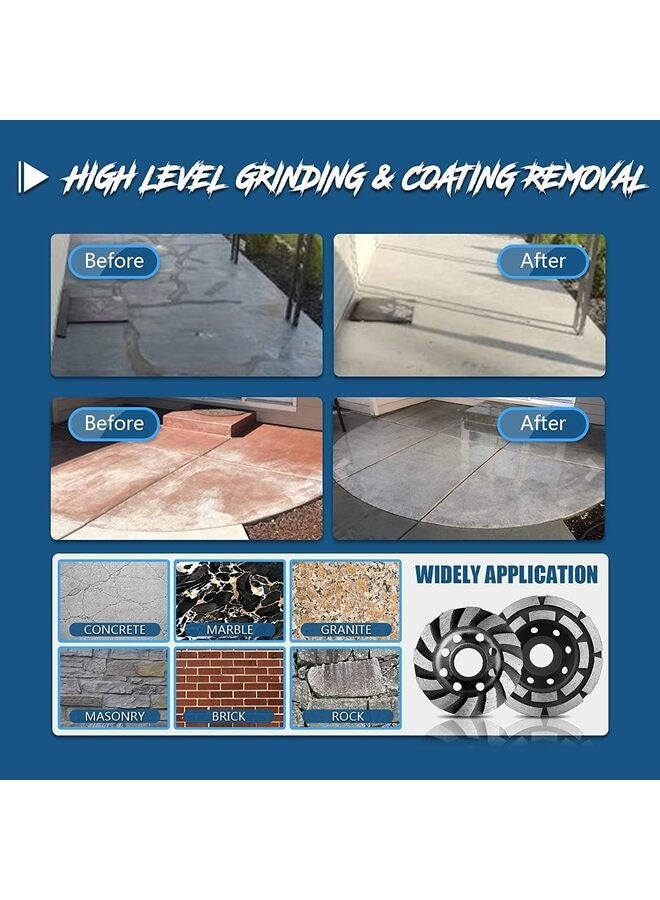 عجلات طحن كأس الماس، مجموعات عجلات طاحونة الزاوية شديدة التحمل لتلميع طاحونة الزاوية (أسود) - Image 5