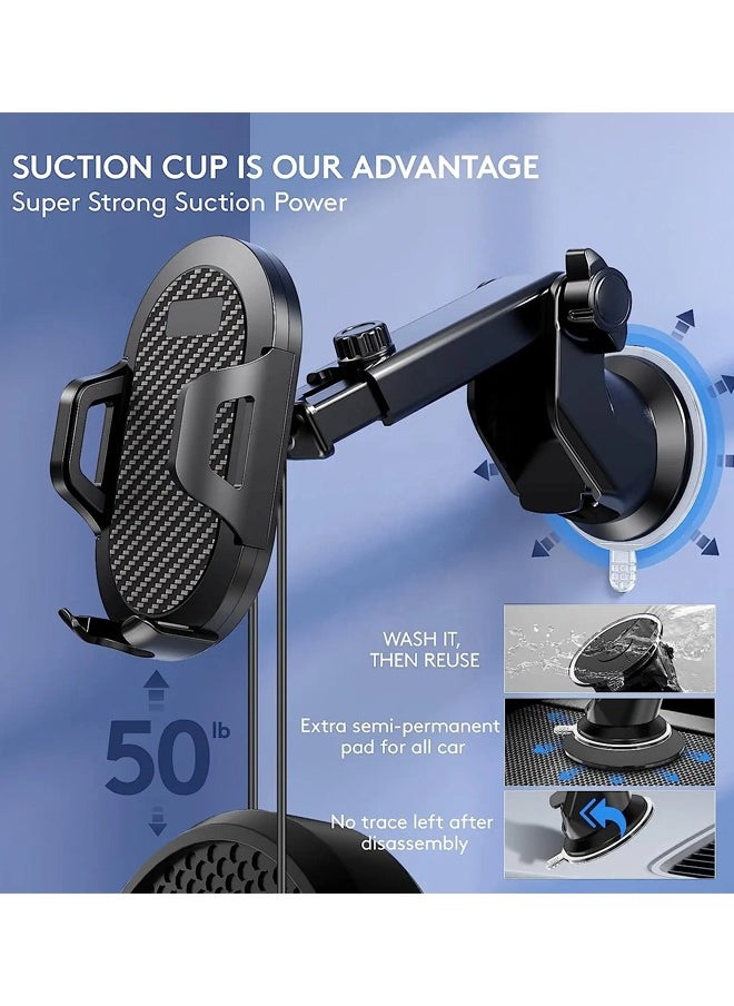 CALUS - Calus B208 Magnetic Sunction Car Holder Car Phone Mount Clip Strong Absorption With Automatic Tightening Holder Bracket Stand Black - Image 1