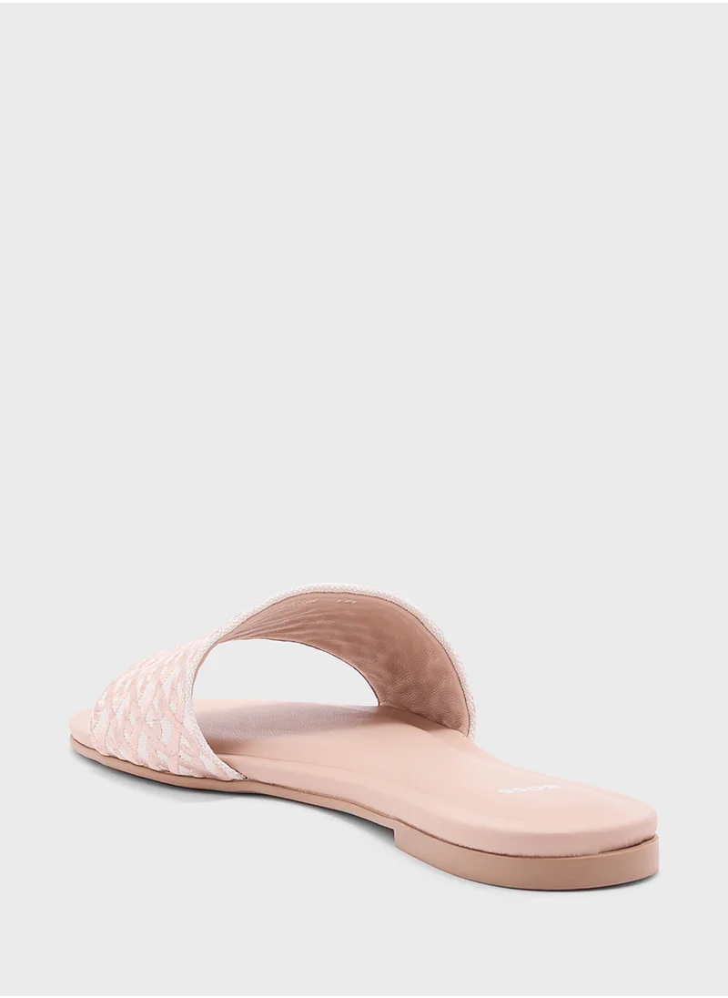 بوس Single Strap Flat Sandals