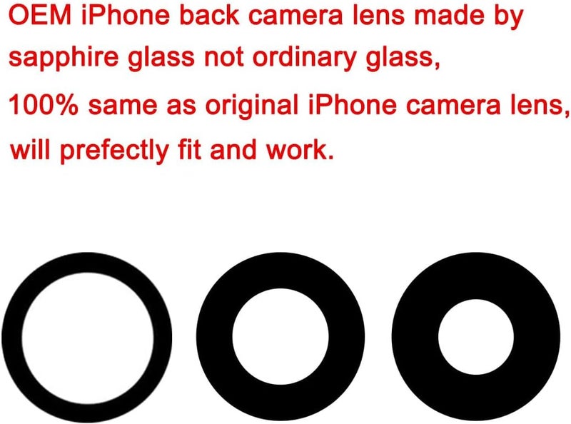 Perzework مجموعة عدسات كاميرا خلفية زجاجية بديلة 2 للإصدار iPhone 16 Pro و iPhone 16 Pro Max مع مجموعة أدوات الإصلاح - Image 3