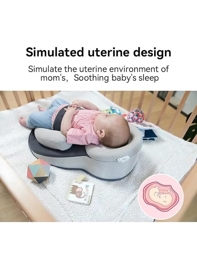 Baby Feeding Support Pillow, Anti Reflux Newborn Pillow, Reflux Breastfeeding Nursing Pad Mat for Reducing Spit-Up, Bottle Feeding (Grey) - Image 4