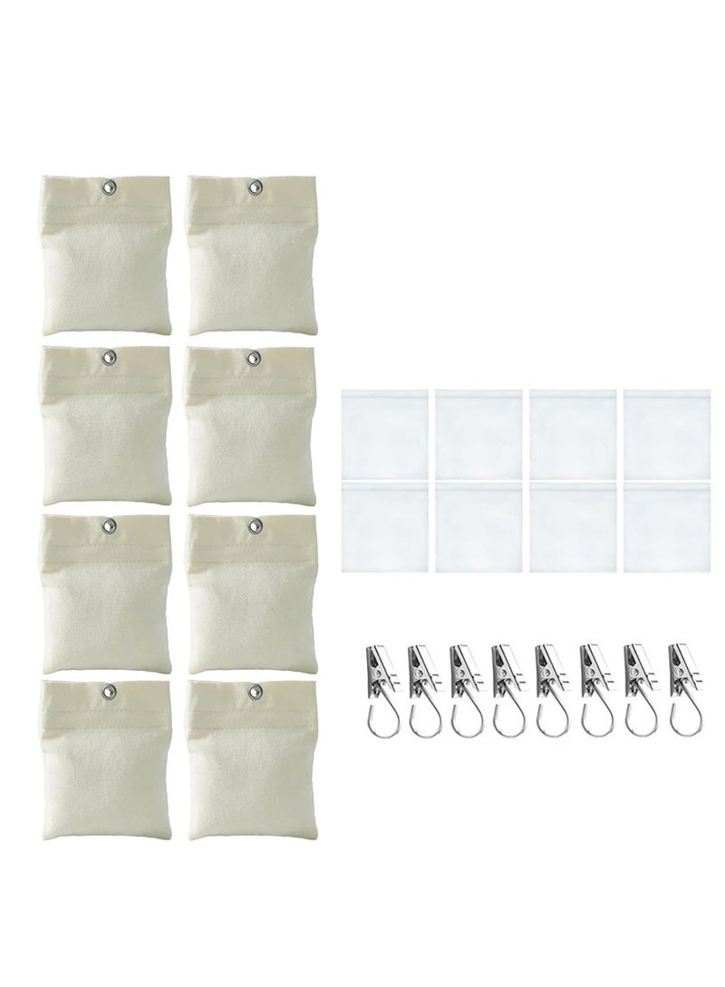 general Eight-piece outdoor curtain weight bags with fixed clips curtain weighting bags and curtain bottom weight bags for gazebo curtains - Image 2