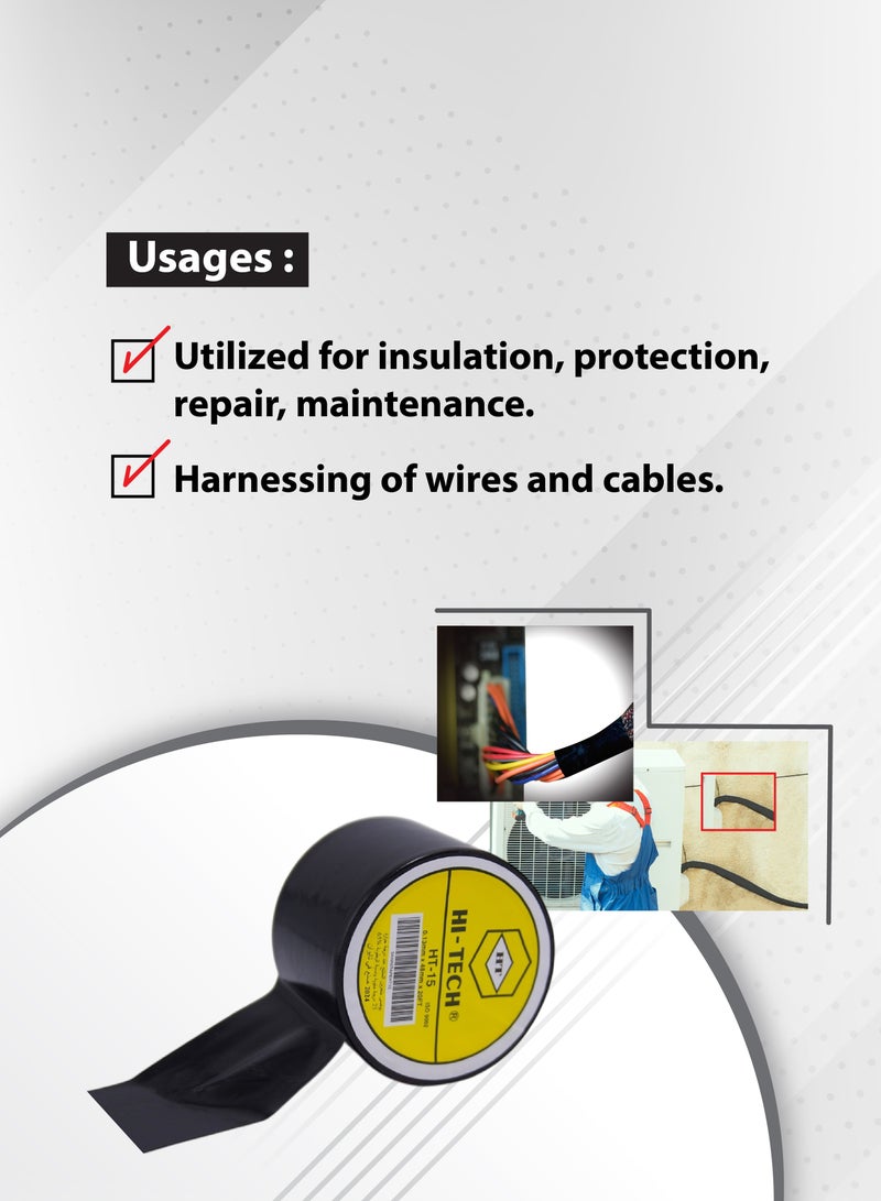 هاي-تيك شريط تغليف الأنابيب - أسود - Image 2
