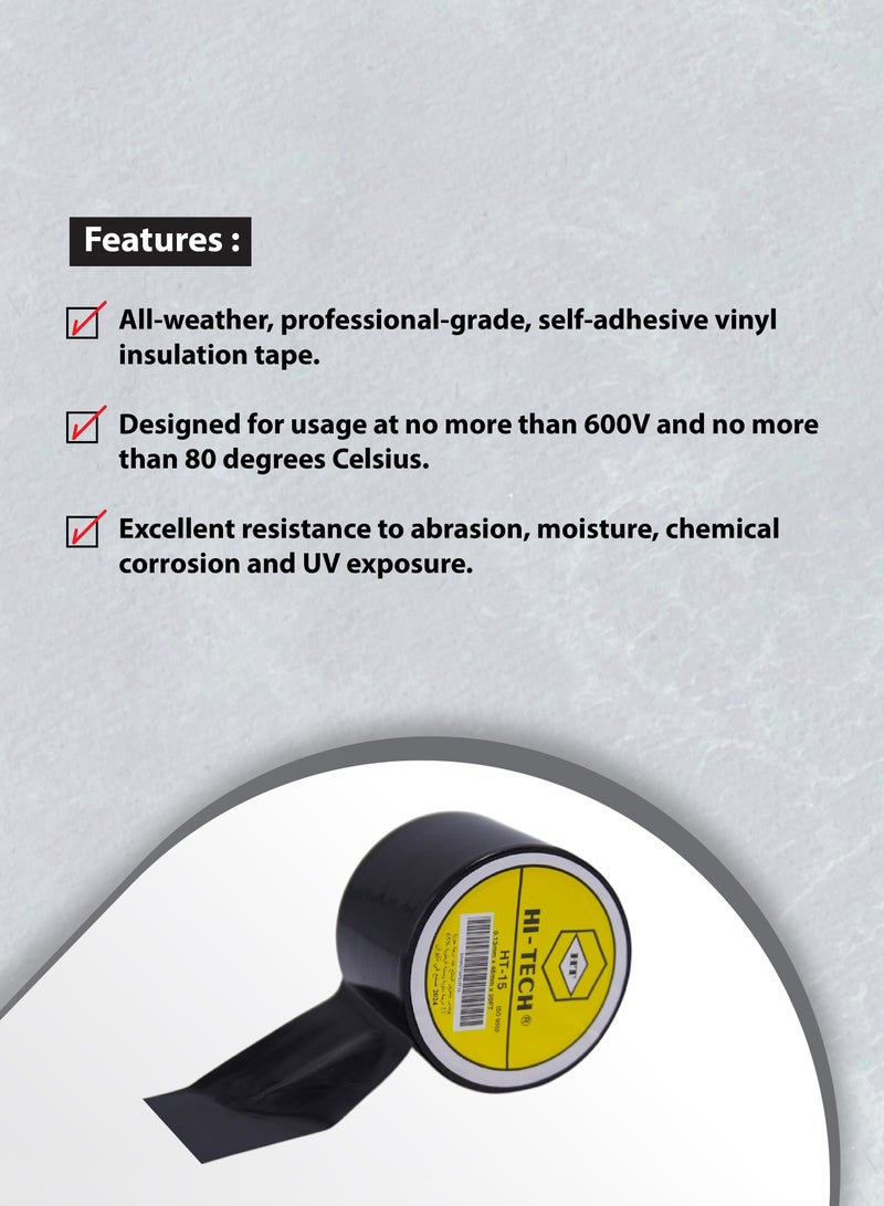 هاي-تيك شريط تغليف الأنابيب - أسود - Image 3