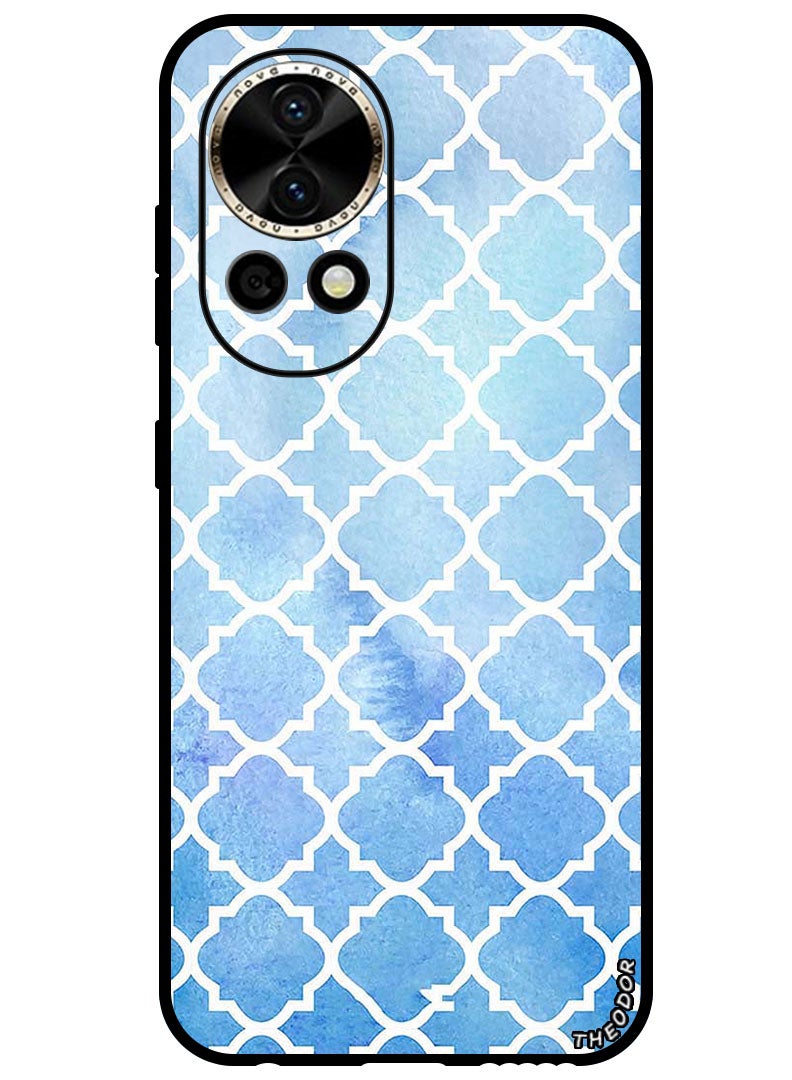 Theodor Protective Case Anti Scratch Shock Proof Bumper Cover For Huawei Nova 12 White Strokes - Image 1