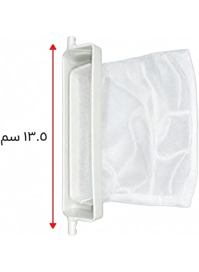 Imported two-piece filter set for washing machines, compatible with Toshiba 8kg top-load models. - Image 2