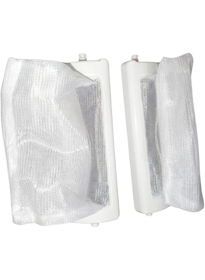 Imported two-piece filter set for washing machines, compatible with Toshiba 8kg top-load models. - Image 3