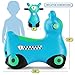 Waddle Bouncy Hopper Inflatable Hopping Animal Scooter Indoors and Outdoor for Toddlers and Kids Pump Included Boys and Girls Ages 2 Years and Up Blue Zoomer - Image 4