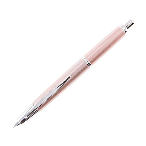 PILOT Vanishing Point Decimo Refillable & Retractable Fountain Pen, Champagne Barrel with Rhodium Accents, Extra Fine Nib (65346) - Image 1