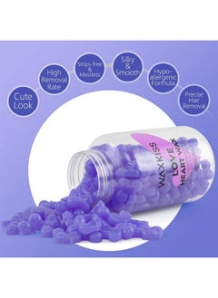 waxkiss Love Heart Wax Beads For Hair Removal - 10.6 Oz Professional Lavender Wax Beans For Waxing Arms, Legs & Body  - Image 4