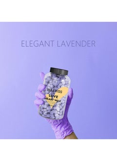 waxkiss Love Heart Wax Beads For Hair Removal - 10.6 Oz Professional Lavender Wax Beans For Waxing Arms, Legs & Body  - Image 2