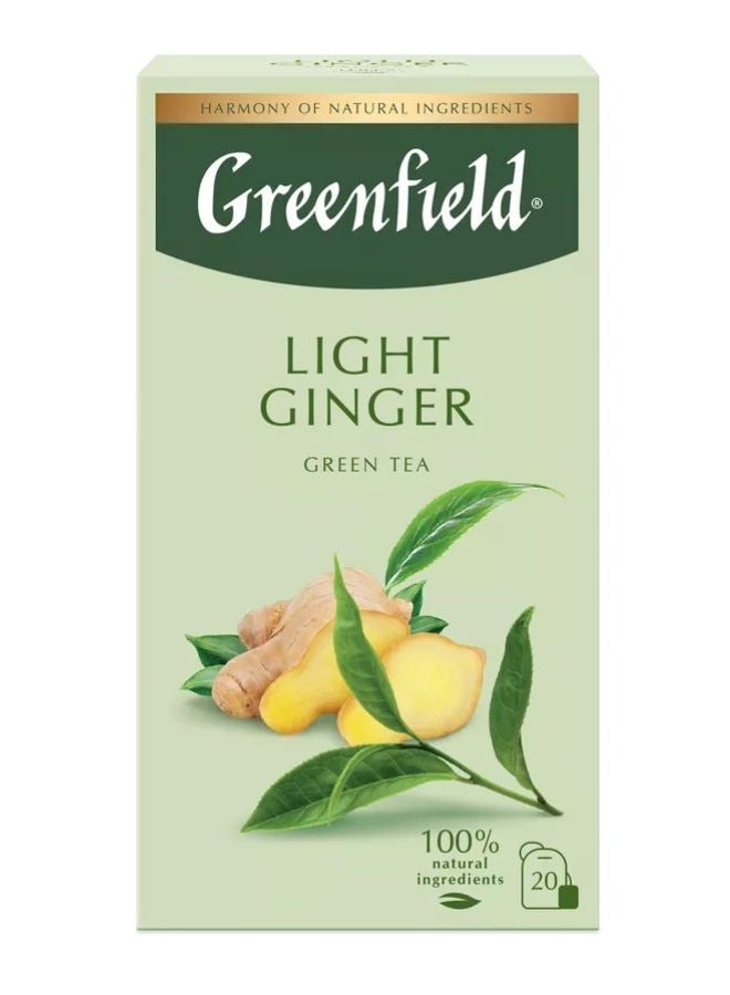 Greenfield Light Ginger Green Tea 20 Tea bags