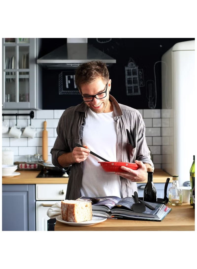 Silicone Spatula Set: 6-Piece Non-Stick Rubber Spatula Set Heat-Resistant Spatula Kitchen Utensils Set for Cooking Baking and Mixing - Image 5