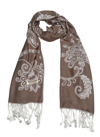 Plaid Floral/Dot/Graphic/Paisley/Indian/Check/Carreau/Stripe Pattern Soft Pashmina Scarf/Shawl/Wrap/Headscarf/Hijab/Blanket For Women - One Size 70x175cm - P01 Dark Beige / White - pzsku/ZA47AAE16A8877D14EC5BZ/45/_/1740196071/27f00d9d-c001-42d4-8ccf-3d377fa51fed