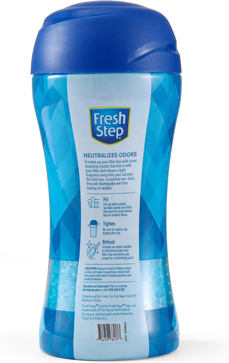 Fresh Step Cat Litter Crystals in Fresh Scent - Cat Litter Box Deodorizer - Combats Odors and Neutralizes Smells to Keep Your Home Clean, 15 Ounce - 3 Pack - Image 4