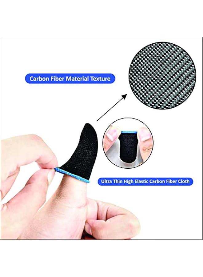 GENDA PUBG Mobile Phone Finger Sleeves for Gaming | Anti-Sweat Breathable Finger Sleeve Gloves for Gaming | Thumb Sleeves Mobile Gaming | Gamer Gloves | Pack of 10 (Blue) - Image 3
