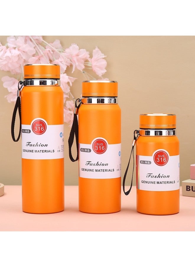Spot Large-capacity 316 Stainless Steel Thermos Cup Outdoor Portable Tea Drain Vacuum Sports Kettle