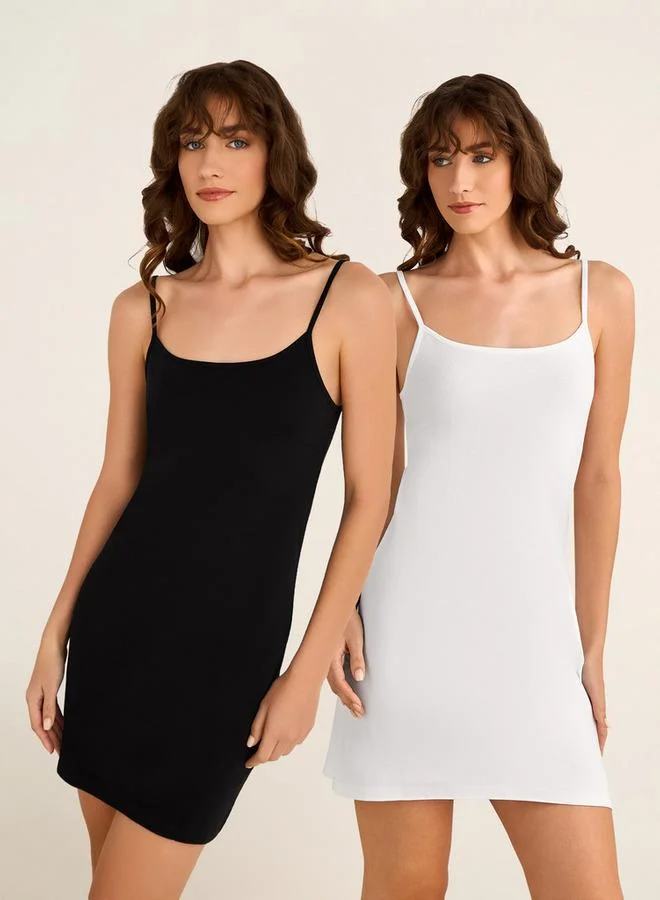 سبلاش فيڤ طقم فستانين بحمالات قابلة للتعديل