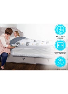 dreambaby Nicole Bed Guard Rail for Toddlers, Extra Wide - Grey  - Image 4