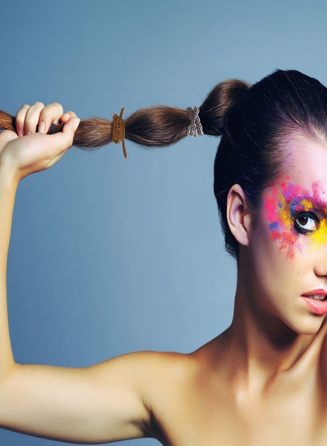 Giegxin 40 Pcs Boho Hair Ties for Women - 10 Styles Cute Elastic Ponytail Holders, Bracelets, and Soft Bands for Thin, Long, Curly Hair - 10 Bright Colors - Image 3