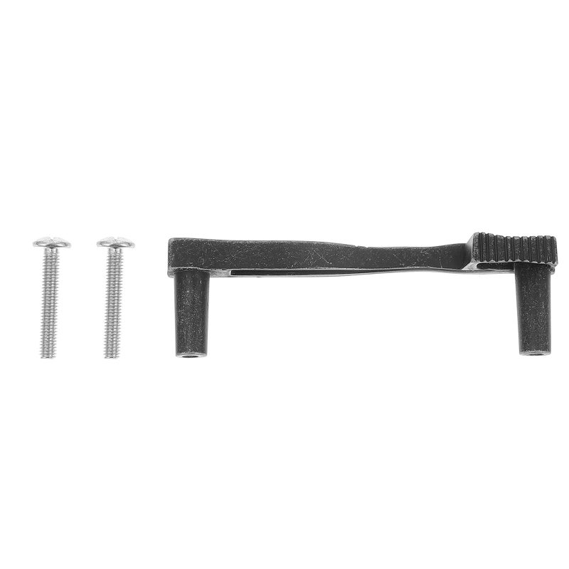 Matte Gray Black Alloy Toothbrush Shaped Cabinet Pull Handle For Drawer Wardrobe Door - Image 2