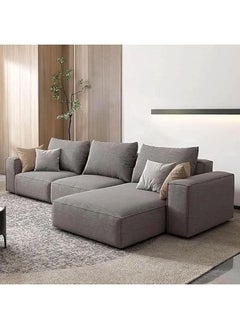 KARNAK Karnak Sectional Sofa With Cushions L-Shaped Comfortable Living Room Sofa Color (Dark Grey)  - Image 1