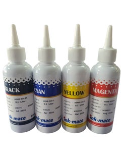 Printer Refill Ink, Universal Bulk Refillable Ink Kit System for Refilling Ink Cartridges Compatible with Canon HP 100ML, B C Y M