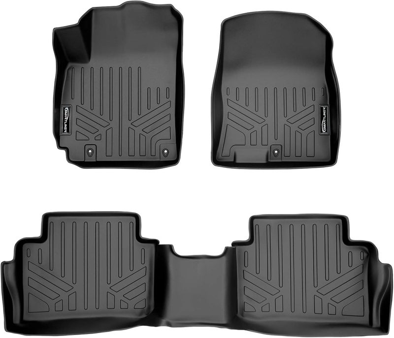MAX LINER Custom Fit Floor Mats 2 Row Set Black for 2018-2022 Hyundai Kona - Image 1