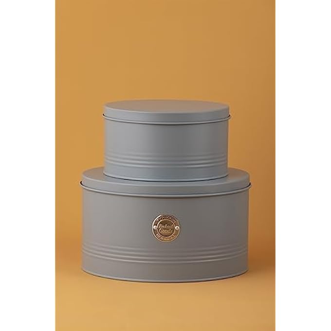Typhoon Living Set Of 2 Grey Cake Tins - Image 3