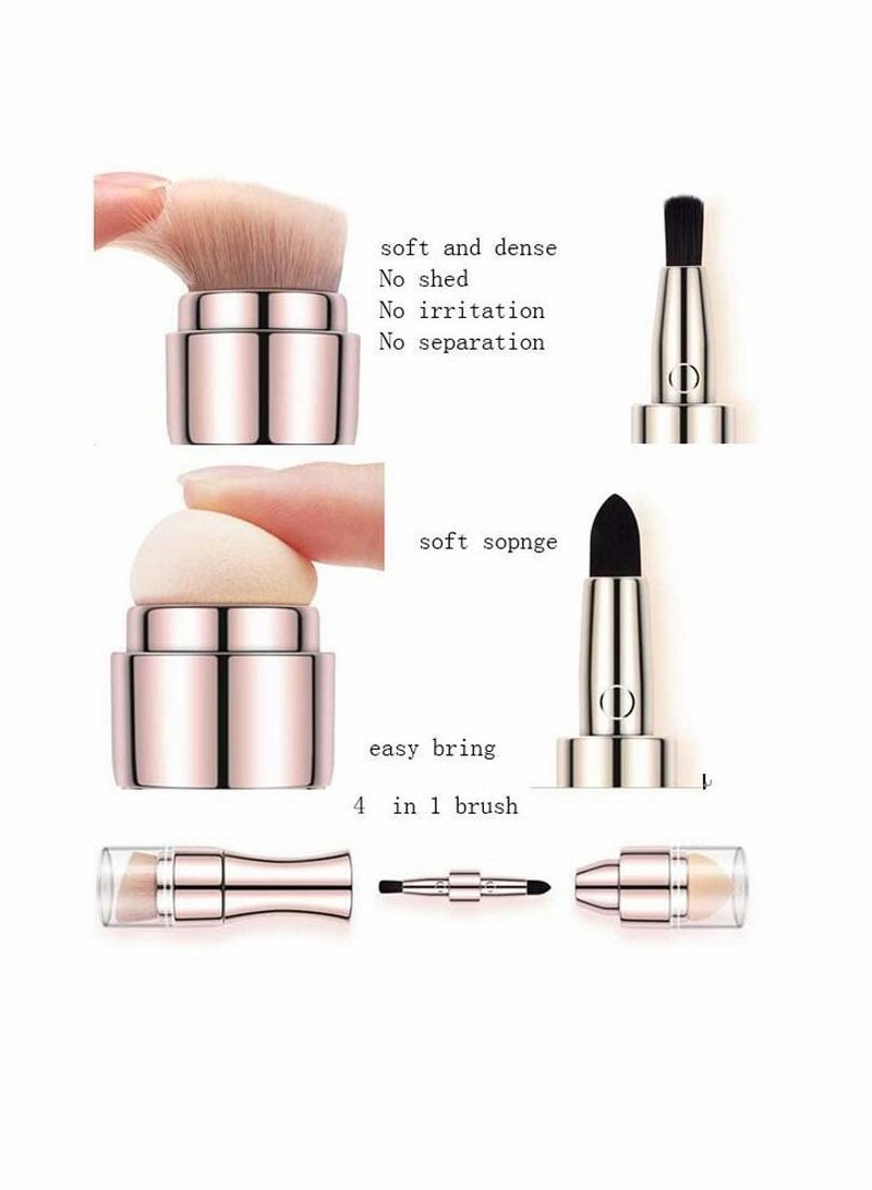 KASTWAVE 4 in 1 Makeup Brush Set, Lip, Smudge Contour, Blush Sponge for Eyes Lips Face - Image 4