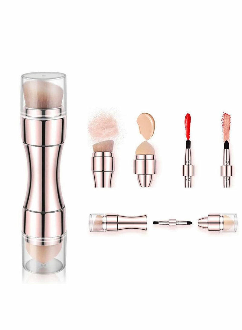 KASTWAVE 4 in 1 Makeup Brush Set, Lip, Smudge Contour, Blush Sponge for Eyes Lips Face - Image 1