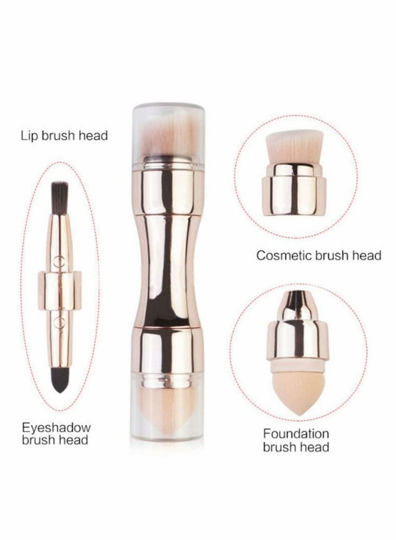 KASTWAVE 4 in 1 Makeup Brush Set, Lip, Smudge Contour, Blush Sponge for Eyes Lips Face - Image 3