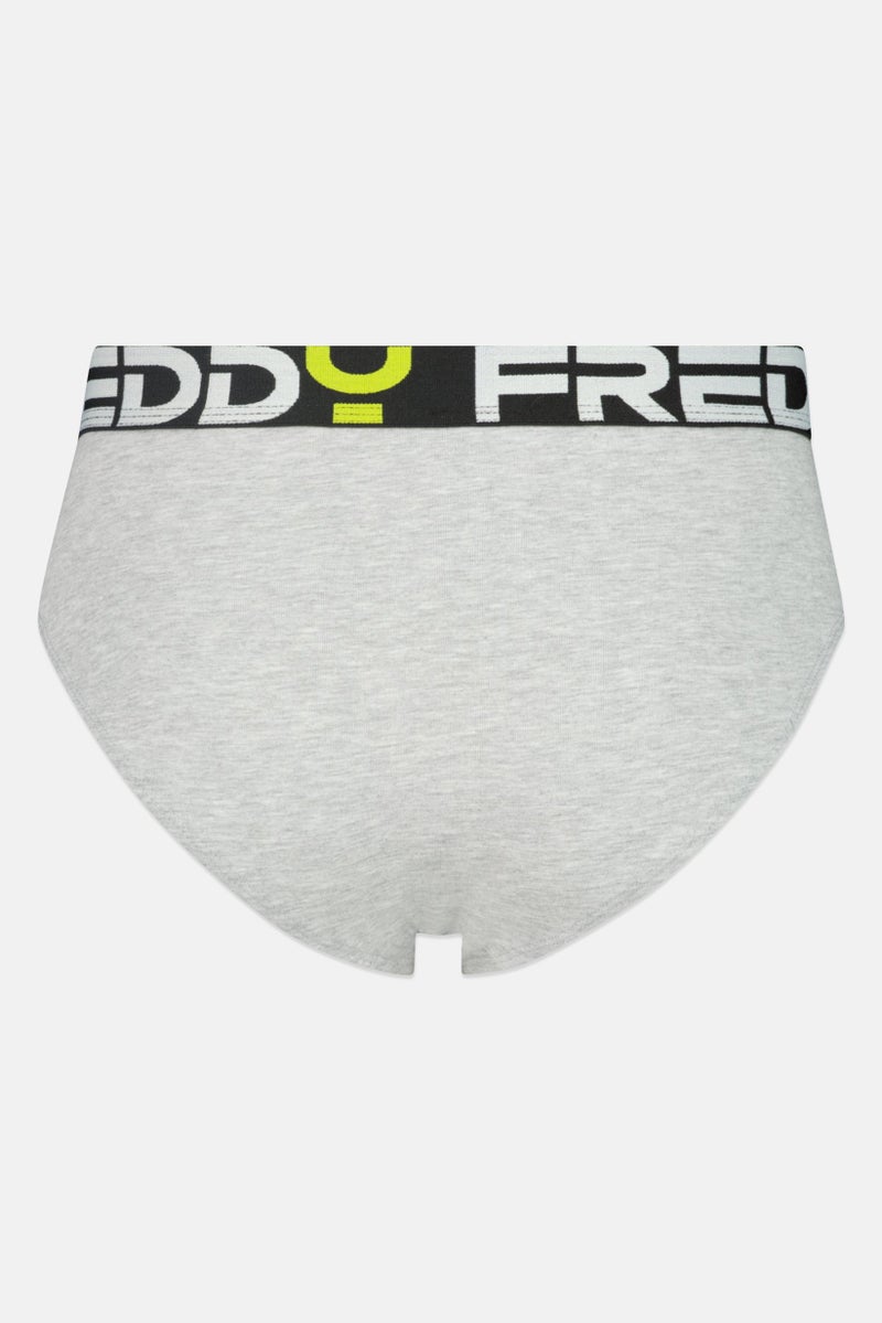 FREDDY Men Brand Logo Brief, Grey - Image 2