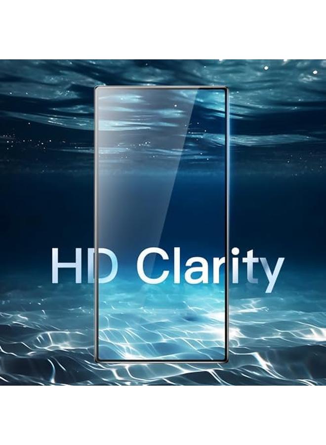 جي تيك واقي شاشة بتغطية كاملة لهاتف Samsung Galaxy S24 Ultra 5G مقاس 6.8 بوصة من الزجاج المقوى مع أداة تثبيت سهلة ومتوافق مع معرف بصمة الإصبع، عبوة من 3 قطع شفافة عالية الدقة - Image 5