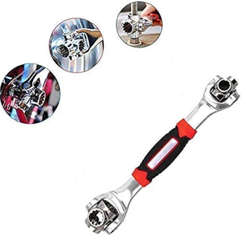 SKYLIT 48 in 1 Socket Wrench Works with Spline Bolts Torx 360 Degree 6-Point Universal Furniture Car Repair Hand Tool Handles up to 135kg of Pressure - Image 1