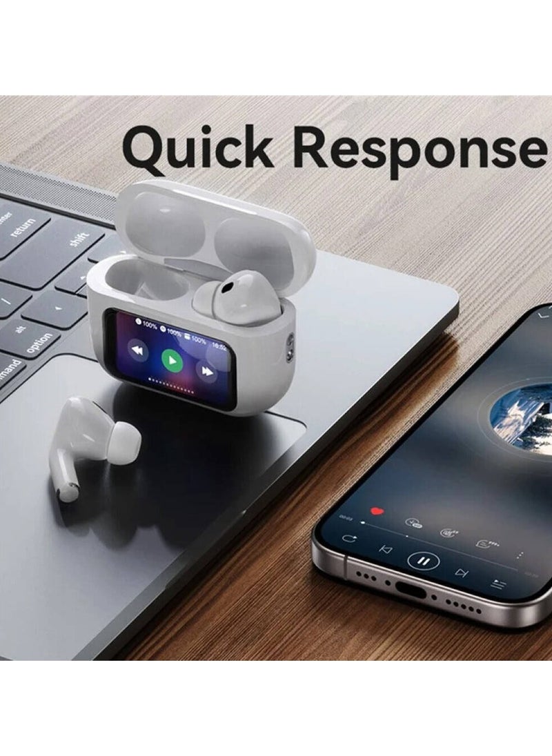 Oteeto - Oteeto OT5 Pro Wireless Eabuds With Smart Diplay Hi-Fi Sound Quality and Noise Cancellation Designed For Android Mobiles and Tablets - Image 1