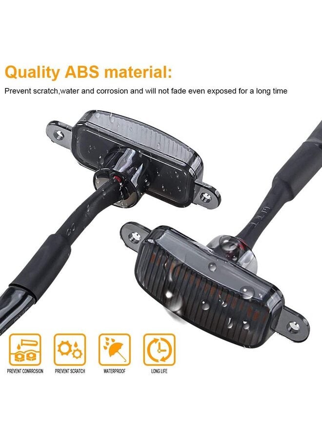 12W 4-LED Amber Front Grille Lights for Car SUV F-150 Raptor 2014-2021 Waterproof LED Grille Warning Lights Front Bumper /4pcs - Image 2