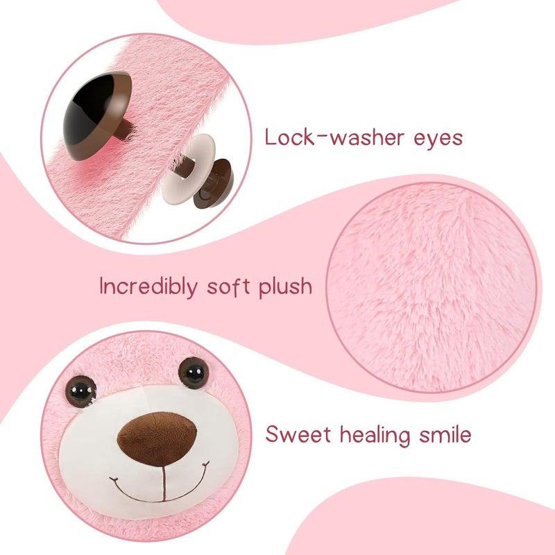 MorisMos 130 cm Giant Teddy Cuddly Toy XXL with Small Bear, Large Teddy Bear Plush Bear Fabric Bear, Birthday Girlfriend Girls Women - Image 2