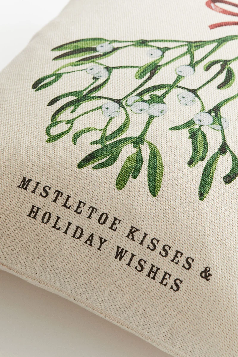 اتش اند ام غطاء وسادة من القطن