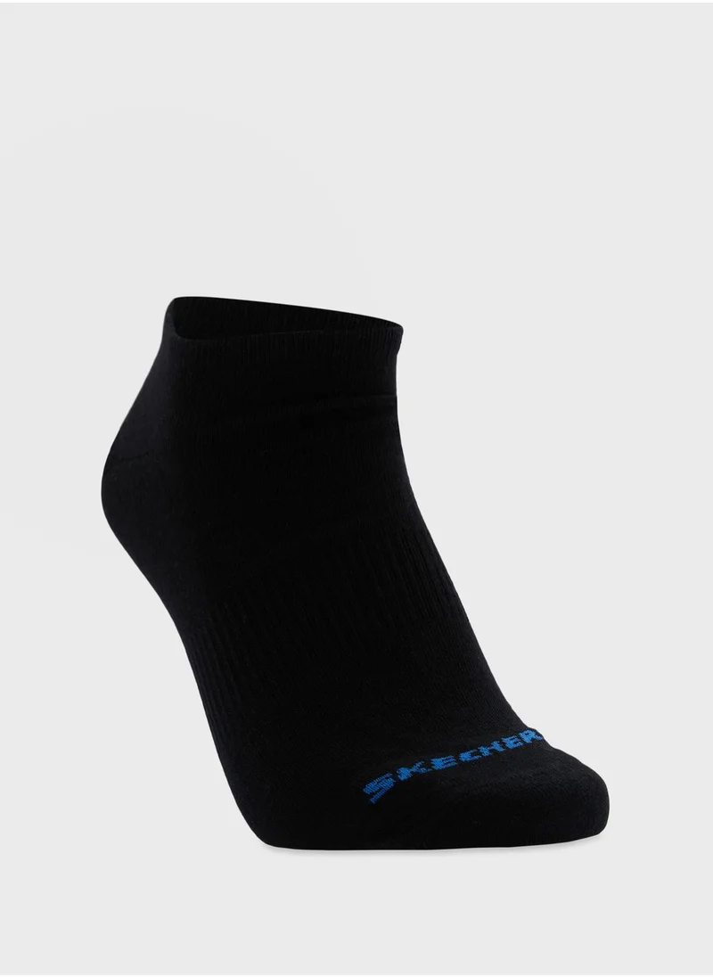 SKECHERS 3 Pack Non Terry No Show Socks