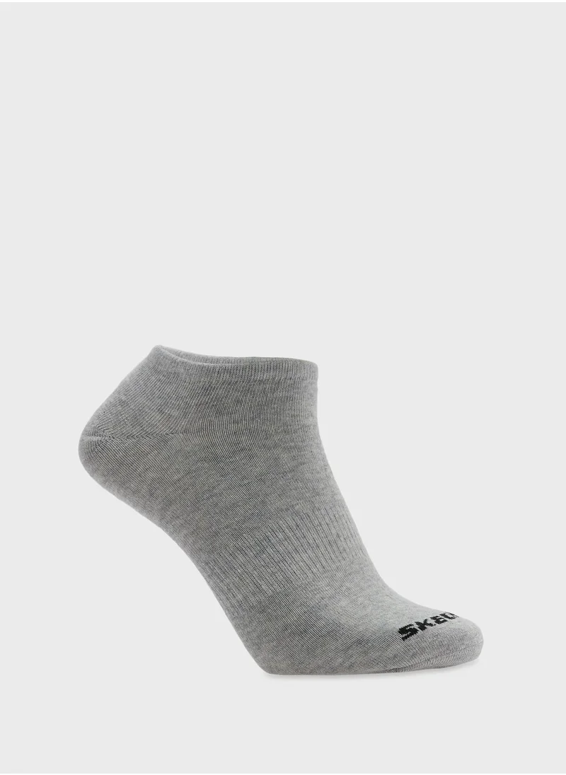 SKECHERS 3 Pack Non Terry No Show Socks
