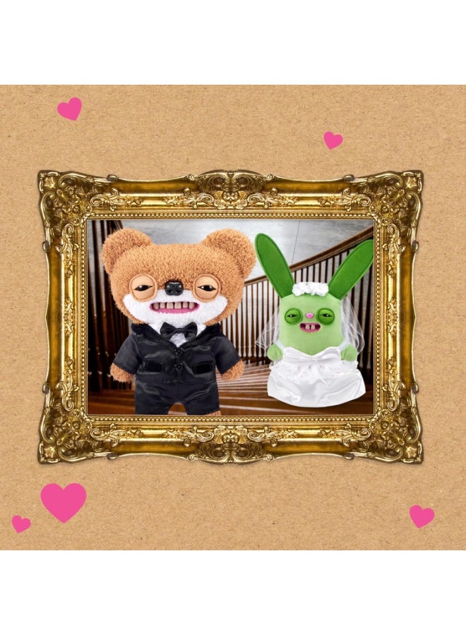 Fuggler Wedding Fuggs 9-Inch Plush 2-Pack by ZURU – Funny Ugly Monster Stuffed Animals with Human-Like Teeth & Tooth Ring, Collectible Plush for Kids, Tweens, Teens & Adult Fans - Image 4