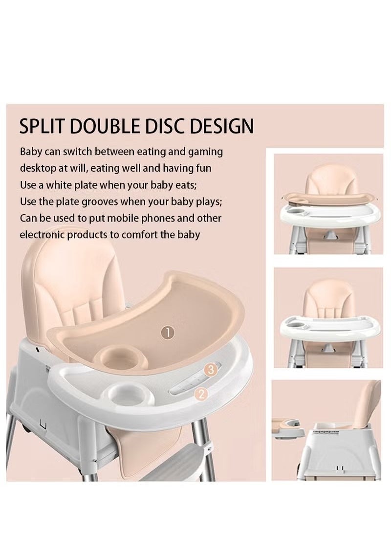 Baby High Chair High Chairs for Babies and Toddlers Harness Foldable High Chair for Space-Saving Adjustable Dining Tray Backrest & Height Easy to Clean Surface - pzsku/ZA47B921FE3F4C45F4609Z/45/_/1733907729/c33660d6-afa1-4502-ab08-3a3b2dcea01e