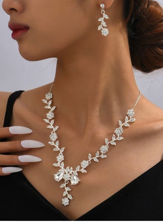 2 Piece Necklace & Earrings Jewelry Set Shiny Chic Rhinestone Embellished Jewelry Set Perfect for Ladies Gifts for Girlfriends, Wife, Mother, Bridesmaids, Wedding Party, Gala Prom Accessories - pzsku/ZA47B92C9BB10E8F28F4EZ/45/_/1734062299/6f392dd4-ff2e-4716-9ea4-9c6b26e6b364