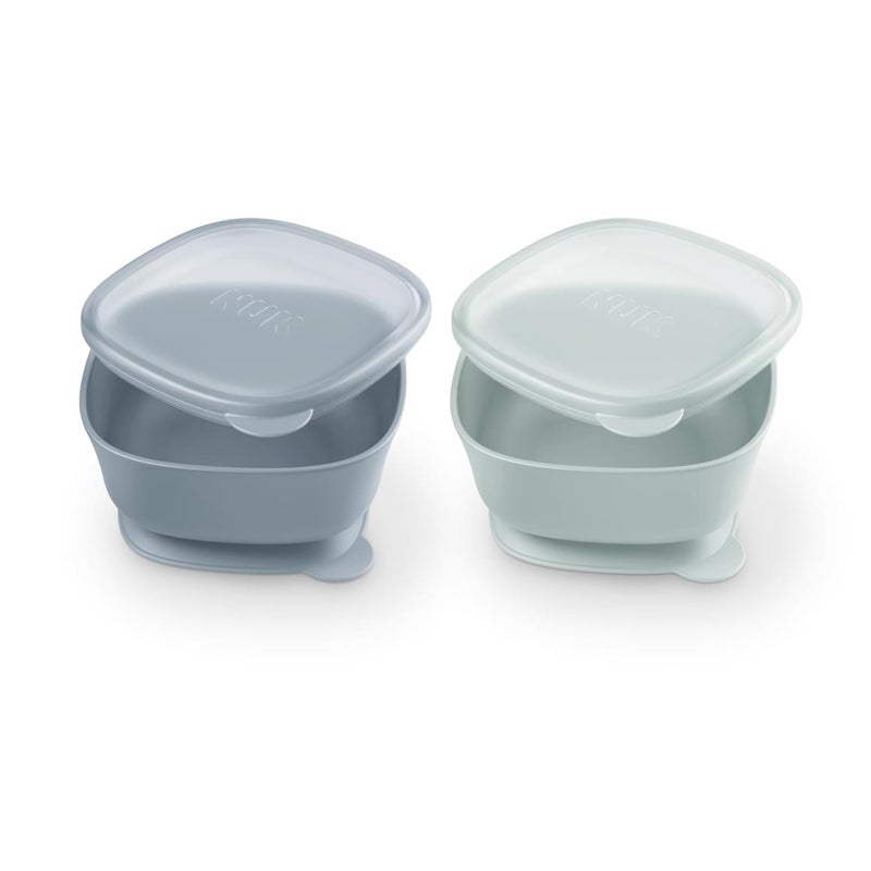 NUK for Nature Suction Bowl and Lid, Leak-Proof Lid, Microwave, Freezer, & Top Rack Dishwasher Safe, BPA-Free - Image 1